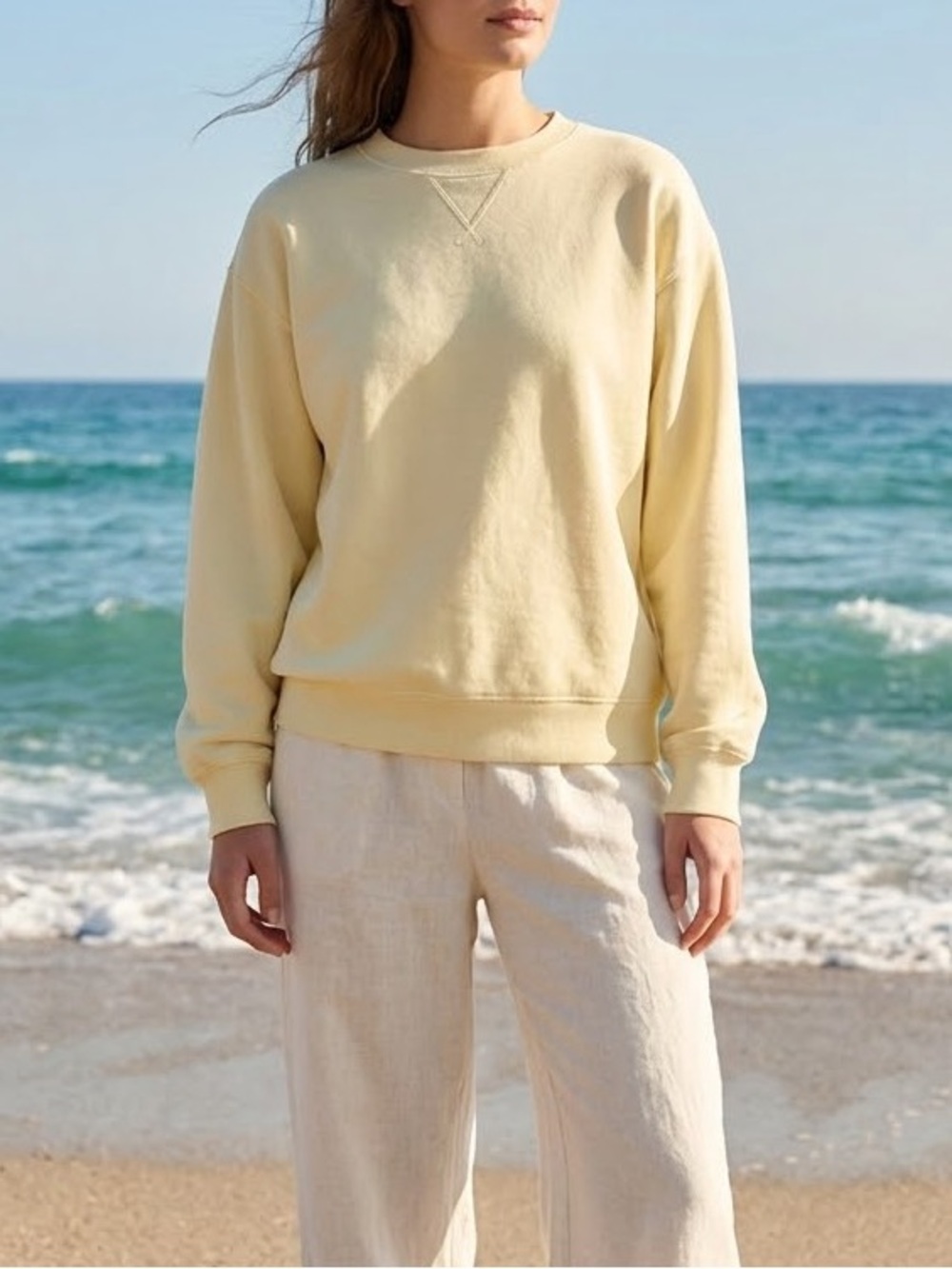 Yellow Crewneck Sweatshirt